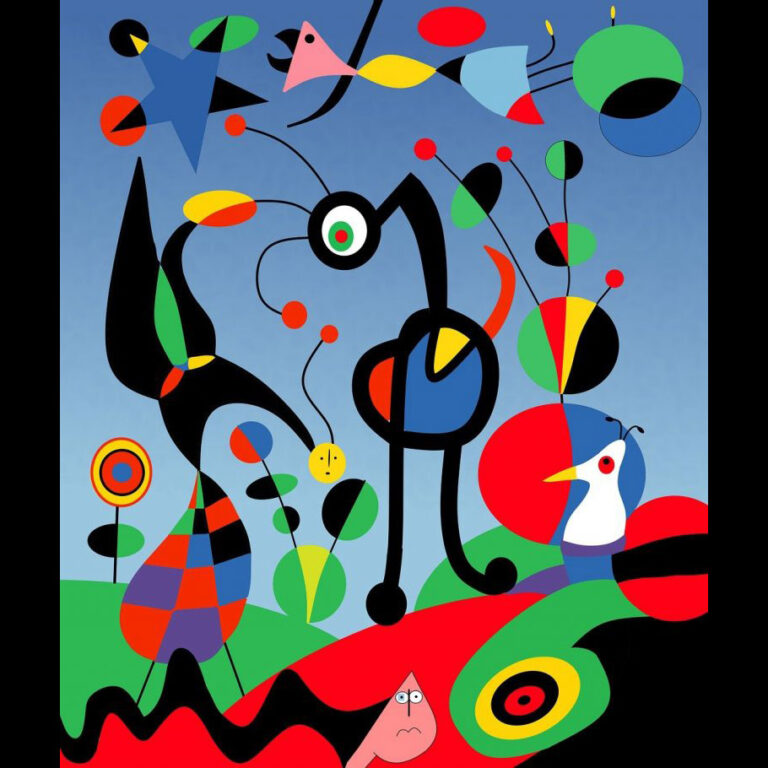 Joan Miró i Ferrà abstract